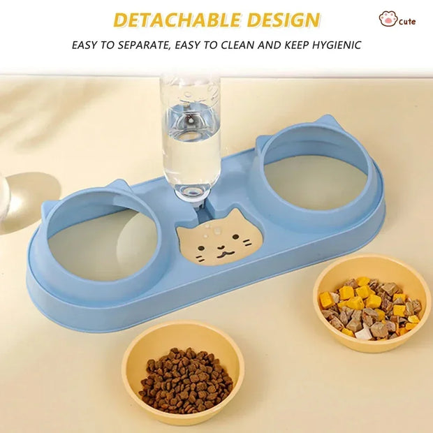 Pet Cat Bowl Automatic Feeder