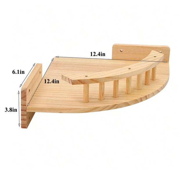 Cat Sisal Scratching Climbing Wall Mounted Shelves