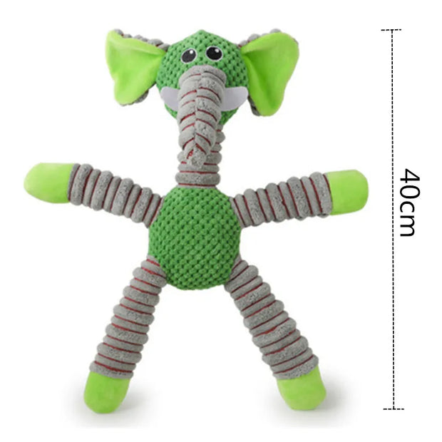 Animal Shaped Squeaky Dental Dog Toy