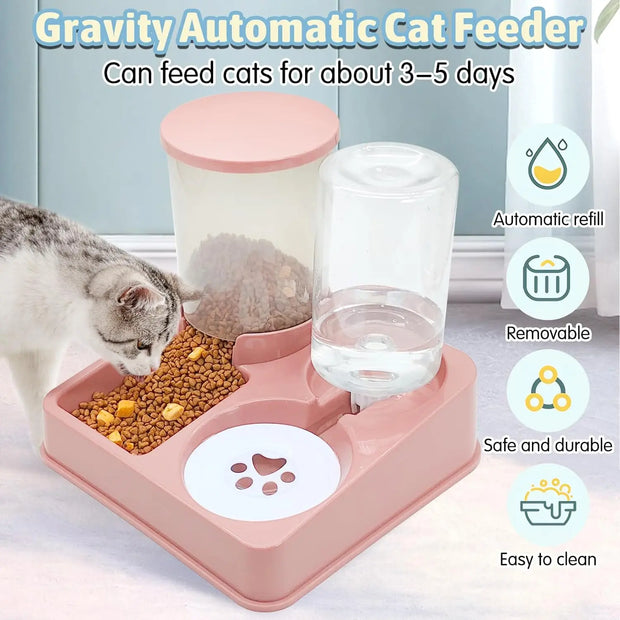 Gravity Pet Food and Water Dispenser