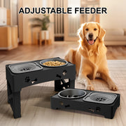 3 In 1 Pet Feeder Double Bowls