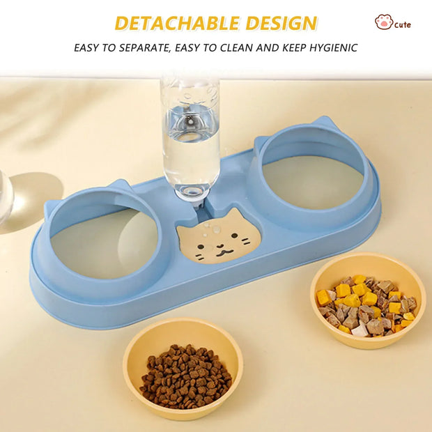 Pet Cat Bowl Automatic Feeder